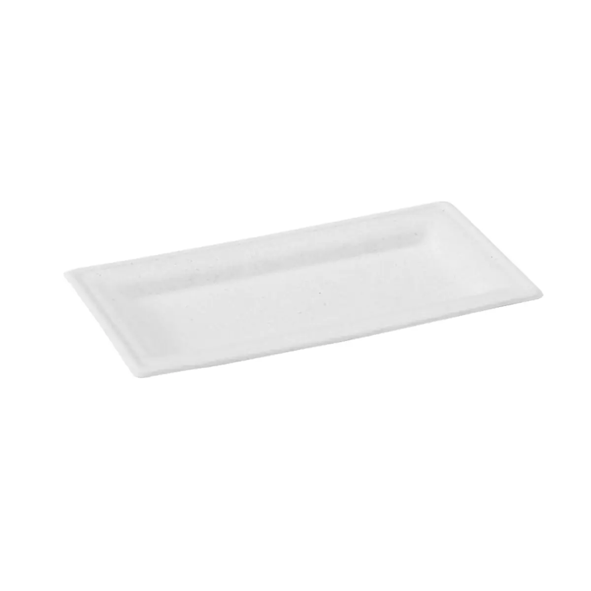 212 MAIN Disposable Eco-Friendly Upscale Rectangular Sugarcane Plates, 10x5 in, Home & Party Festive Serving Supplies, 10 X 5 In