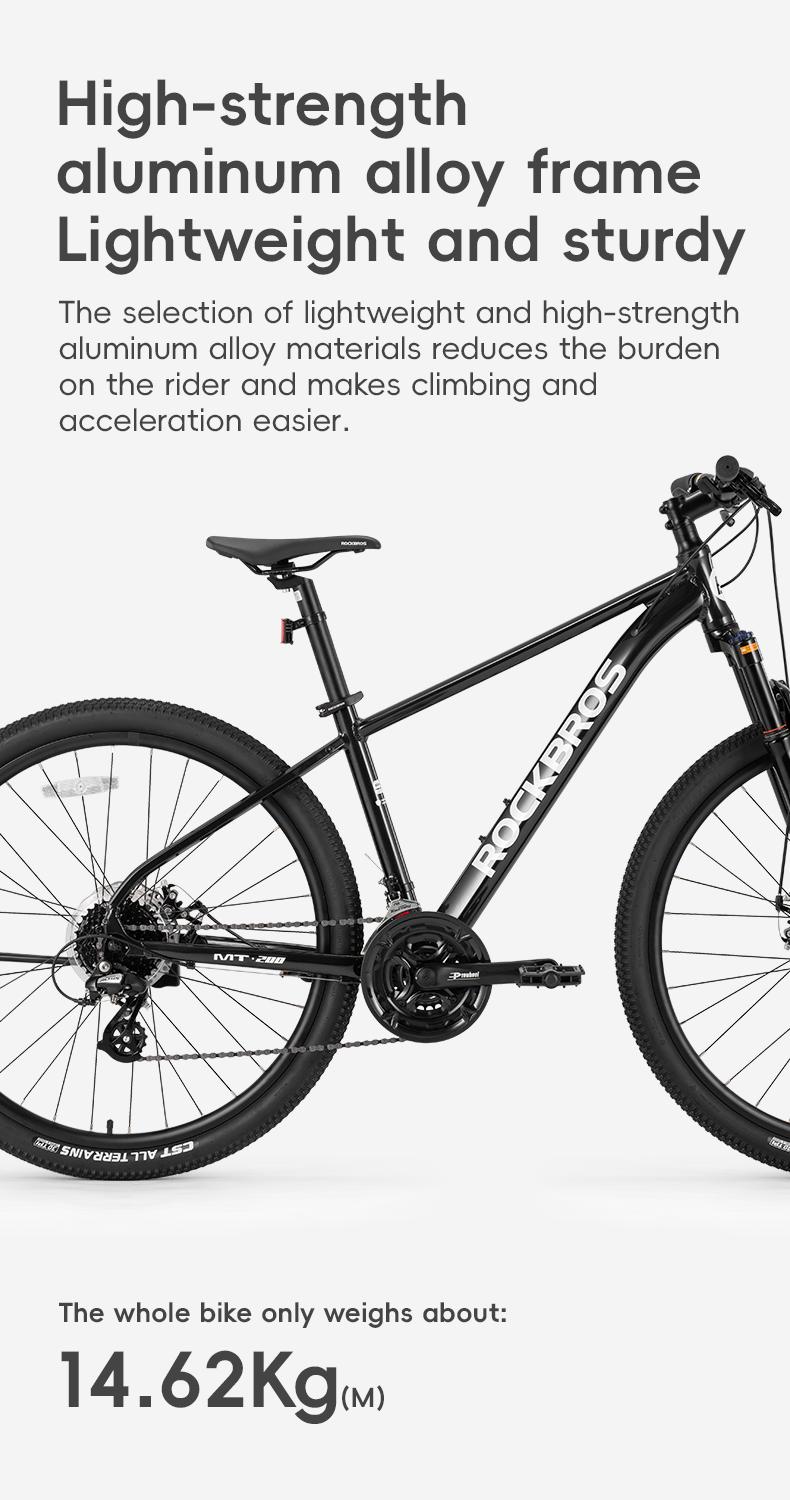 ROCKBROS MT200 Hardtail Mountain Bike - Sports & Outdoor Leisure Cycling Equipment