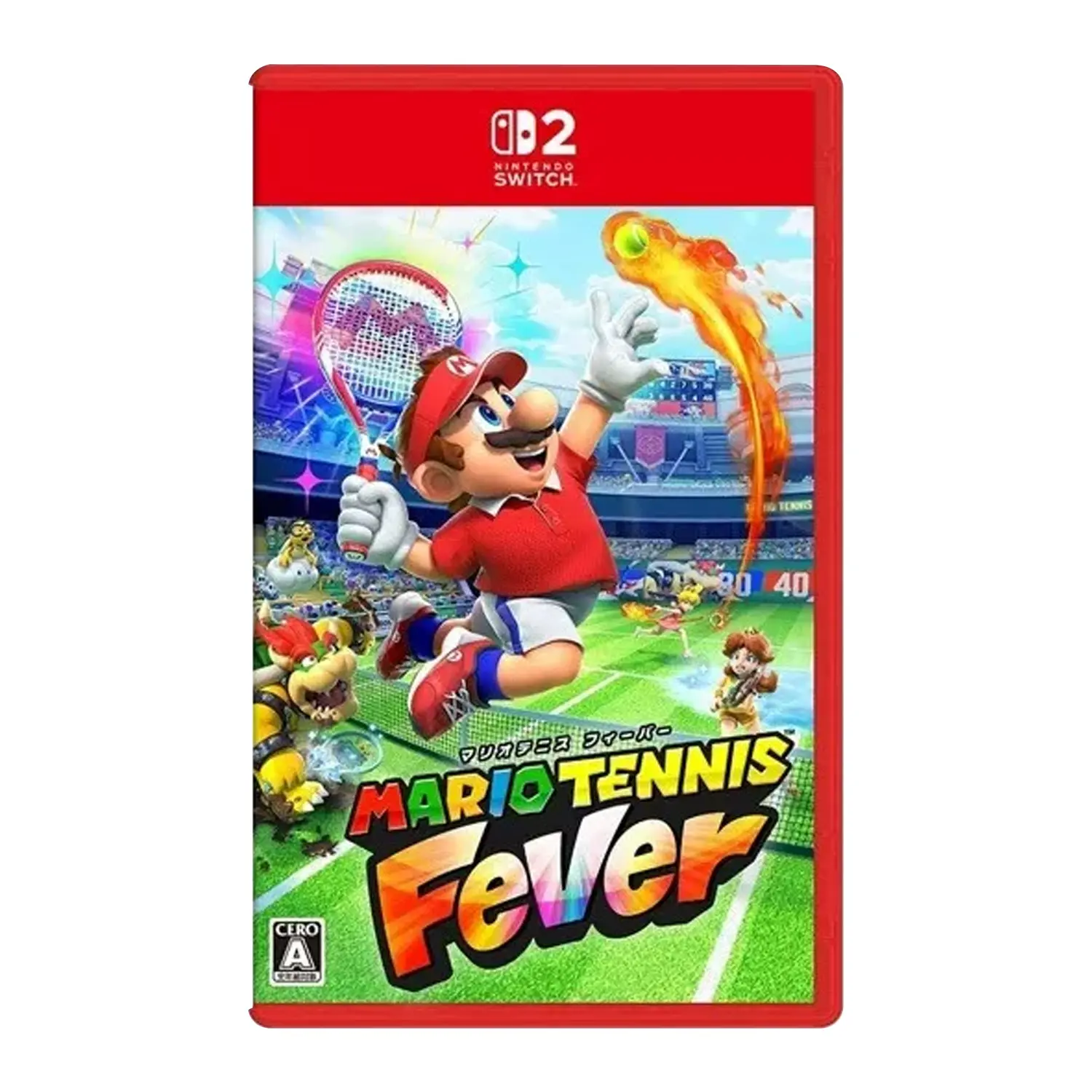 Nintendo Switch 2 Video Game - Mario Tennis Fever (Japanese Physical Copy) - Sports-Strategy Action-Adventure Title with Local Wireless Multiplayer, Mushroom Theme, Gameshare Support, Fever Shots, Real-Time Commentary, Everyone
