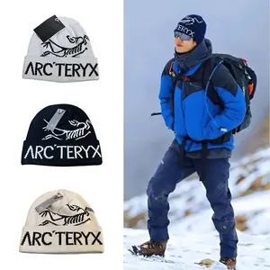 Vintage Arc’teryx Knit Beanie Hat with Dinosaur Arcteryx Logo – Outdoor Streetwear Skull Cap