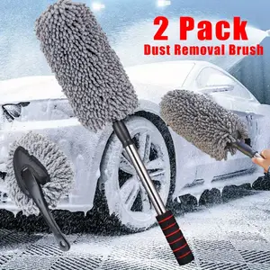 Microfiber Car Duster Exterior Scratch Free with Extendable Handle Multipurpose Car Dusters for Cleaning Exterior Interior