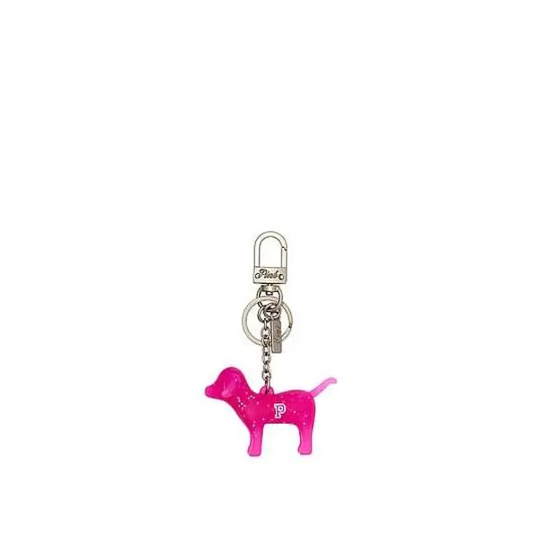 PINK Micro Dog™ Keychain Charm
