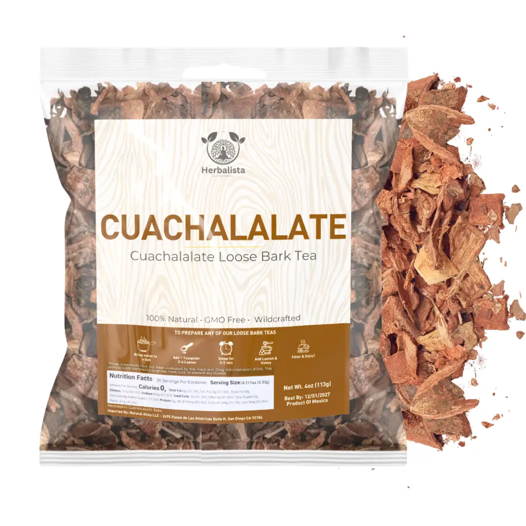 Herbalista - Cuachalalate Bark Herbal Tea - Juliana Adstringens - Mexican Cuachalala Tea | All-Natural Loose Leaf | Non-GMO Mexican Herbal Tea Handcra