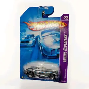 '58 Corvette Engine Revealers Hot Wheels Die-Cast | See-Through V8 American Classic Collector's Edition
