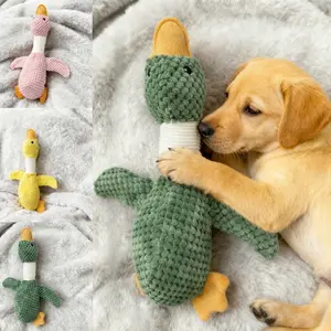 32cm Soft Plush Goose Toy, Cat Dog Sound Toys Multiple Colors Available, Upgraded Version (embroidered Eyes), Washable Pet Companion Gift