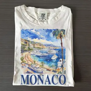 Vintage Monaco Italy Graphic T Shirt, Unisex Retro Summer Comfort Colors Shirt, Nostalgia Monaco Tee, Vintage Style Cotton Tee, Sail Shirts