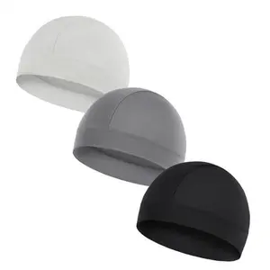 Lightweight Breathable Skull Cap Hat Beanie Do-rag Lightweight Sweat Wicking Hat Head Wrap Under Helmet Liner.Helmet  Beanie cycling caps Two wearing styles Running Beanie Under Helmet Lineri Sports Esports Styling Windproof Suitable .