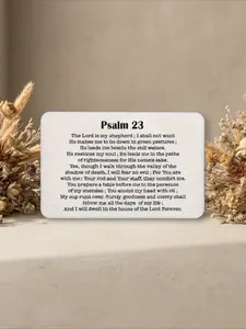 Psalm 23 Wallet Card Holder: "The Lord is my Shepherd"—An Inspirational Gift for Christians | Engraved Wallet Insert