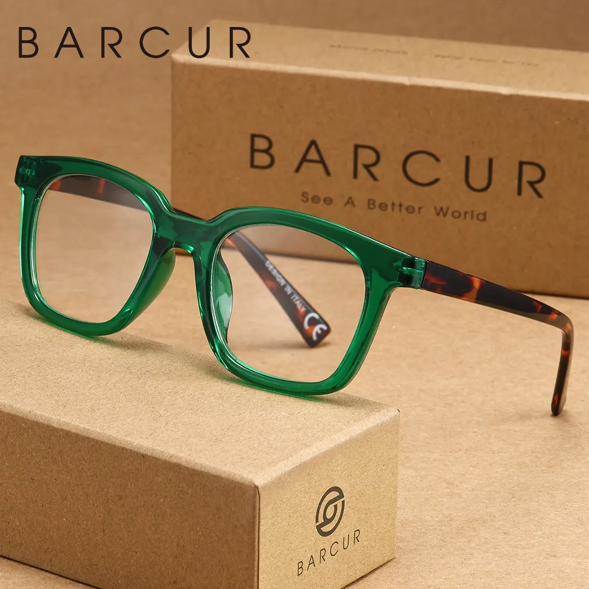 BARCUR Fashion Leopard Print Reading Glasses Square Frame, High Quality Eyewear, Trending Eyeglasses, Stylish Decorative Learning Office Supplies, Boosts Visual Comfort, Perfect Gift Choice, Reading Eyeglasses