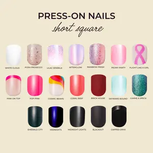 Kleo Kolor Short Square Collection Press-On Gel Nails