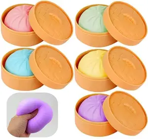 Home&Husky Colorful Dumpling Squishy Stress Balls Sensory Toys Fidgets, Pop It Stress Ball Squishy Toys, Fidget Toys Pop Its Squishies Fidget Pack