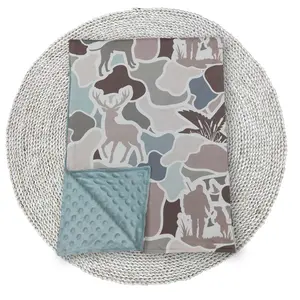 Baby Blankets Deer Camo Hunting Season Minky Sleep Nap Blankets 29*42inches