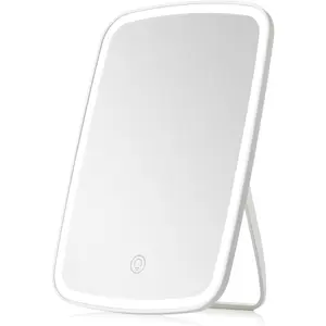 Makeup Mirror with Lights, Portable Travel Lighted Vanity Mirror, Dimmable Touch Screen Tabletop LED Make up Mirror