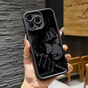 Phone Case - Black And White Style Anime G-Guts Phone Case for Apple for iPhone 17 Air 16 15 14 13 12 11 Pro Max Plus Stepped Lens Protection Soft Shell Back Cover Creative Cartoon Easy