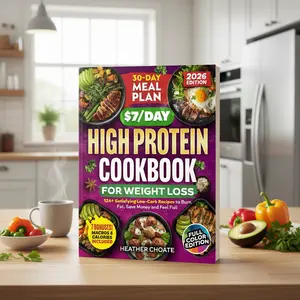 High Protein Cookbook, 124 Easy Everyday Recipes, Protein Inspired Meal Ideas, Simple Home Cooking and Meal Planning Guide