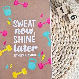 Premium Fitness Planner & Training Notebook, Ideal for Home & Gym Workouts, Supports Weight Management, Body Progress Tracking, Daily Workout Plans, Meal Logs & Weekly Fitness Goals, Perfect Gift for Health-Focused & Effective Fitness Enthusiasts