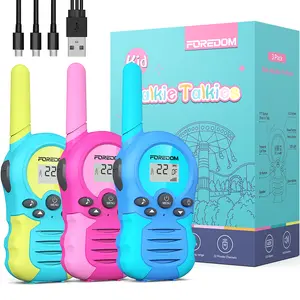 FOREDOM FD688 Walkie Talkies Toys for Boys Girls, Rechargeable Kids Walkie Talkies with Flashlight Long Range