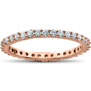 1 Carat Diamond Eternity Ring 14K Rose Gold