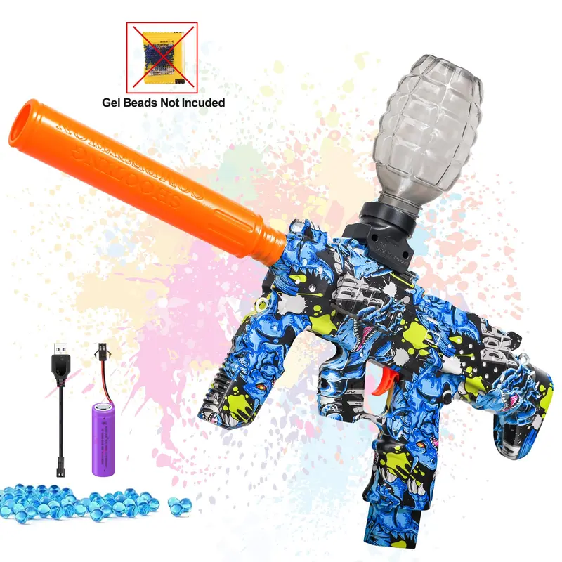 Automatic Battery-Powered Gel Blaster - Eco-Friendly, PVC-Free Splatter Sports Gear with Batteries, for Automatic Outdoor Games, Teen Boy Gifts Outdoors (Blasters & Toy Guns, Sports Toys)