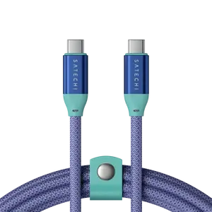 Satechi USB-C to USB-C Data and Charge Cable 1M - 240W PD, 20Gbps Data, 4K/60Hz Video, USB-IF Certified Braided Cable for MacBook Pro/Air, iPad Pro, iPhone