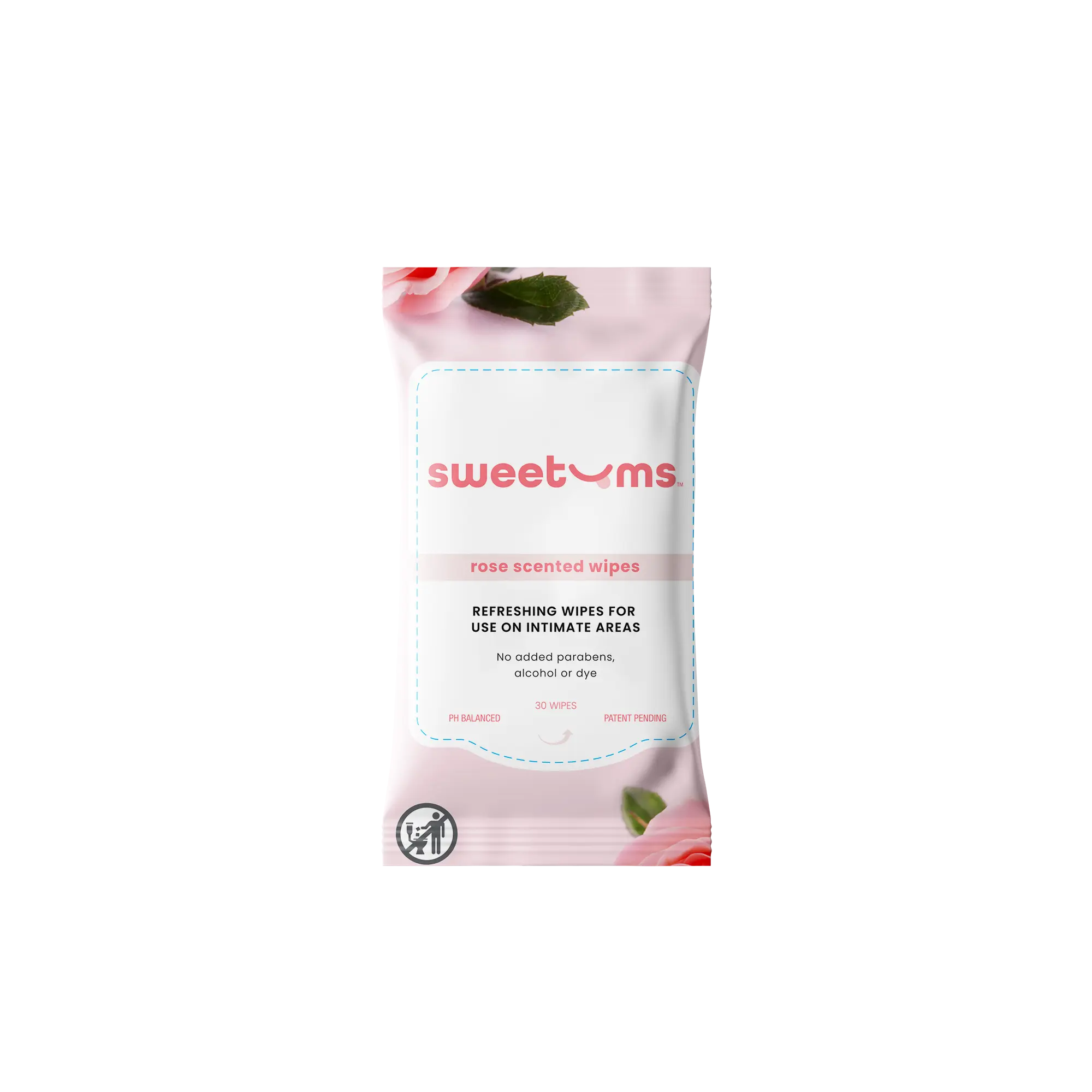 Rose Scented Feminine Hygiene Wipes