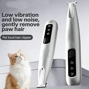 Dog Paw Trimmer with LED Light, Upgraded Paw Trimmer for Dogs, Electric Dog Clippers for Groomming with