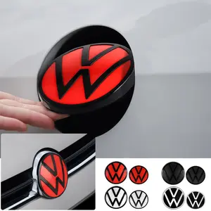 1/2Pcs New Car Front Radiator Grille Logo Replace Type Rear Trunk Lid Covers Accessories For Volkswagen Golf 7 MK7 2014 2015 2016 2017 Golf 7.5 MK7.5 2018 2019 2020 Auto Decoration Sticker Car Stickers Decals Front Badge