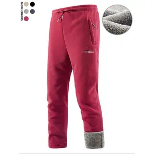 Men’s Fall–Winter Casual Fleece-Lined Pants, Polar Fleece Comfortable Warm Long Pants, Stylish and Cozy Joggers for Men