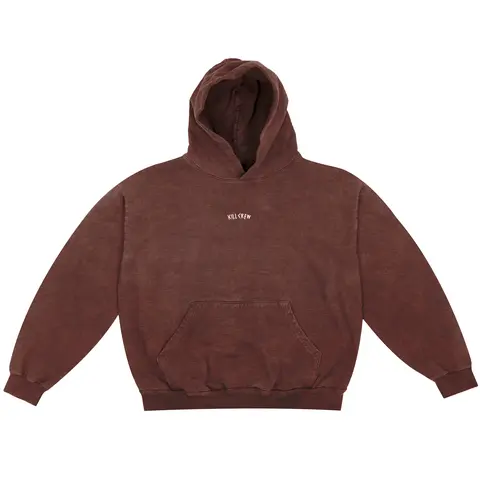 Kill Crew Mens Oversized Plain Cotton-Polyester Blend Fleece Hoodie - Long Sleeve, Ribbed Neck, Ribbing on Cuff, Soft Hemmed, Casual Top, Comfortable Sweatshirt, Gifts for Him