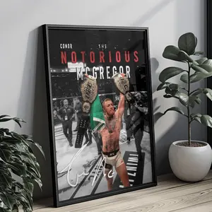Conor McGregor 'The Notorious' | Iconic Moment| UFC MMA Fighter| Wall Decor| Poster Unframed   | Poster Unframed
