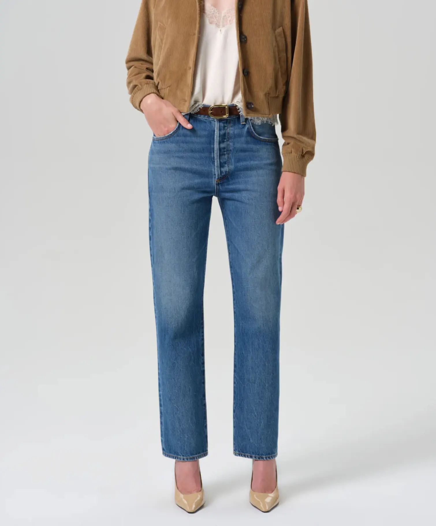 Citizens of Humanity 90's High Rise Straight Jean – Pastis