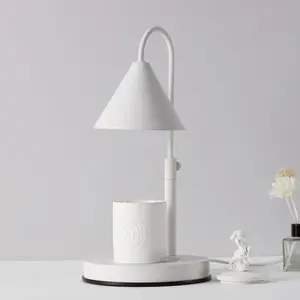 Romantic European Style Aromatherapy Wax Melting Lamp, Adjustable Metal Stand, Perfect Birthday Gift for Bedroom & Study Room Decor, Candle Lamp