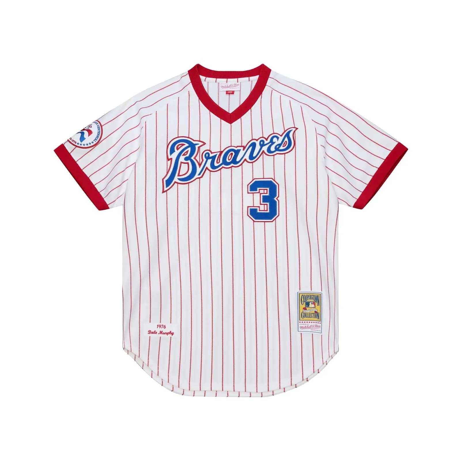 Dale Murphy Atlanta Braves 1976 White Authentic Jersey MLB Throwback Baseball Cooperstown Fan Gear Mitchell & Ness