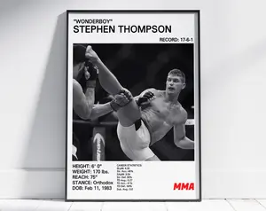 Stephen Thompson Print, Wonderboy Poster, MMA Poster