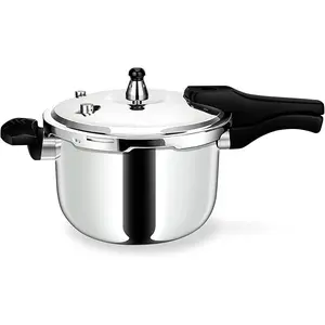 Ejaz Brand Pressure Cooker 11 Qrt Stainless Steel Stove Over for Quick and Efficient Cooking - Cookware