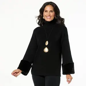 MarlaWynne WynneLayers SoftKNIT Turtleneck Tunic Sweater