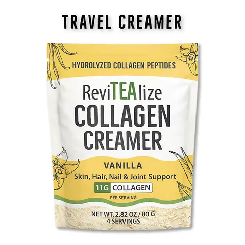 Collagen Creamer for Coffee, Tea & Beverages - Grass Fed Collagen Peptide Powder with MCT Oil for Hair, Skin, Nails & Joint Support - 11g protein - Healthy Collagen Supplement  - Travel Size Pack