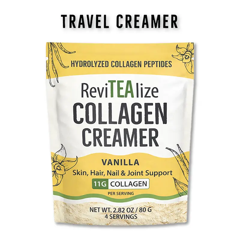Collagen Creamer for Coffee, Tea & Beverages - Grass Fed Collagen Peptide Powder with MCT Oil for Hair, Skin, Nails & Joint Support - 11g protein - Healthy Collagen Supplement  - Travel Size Pack