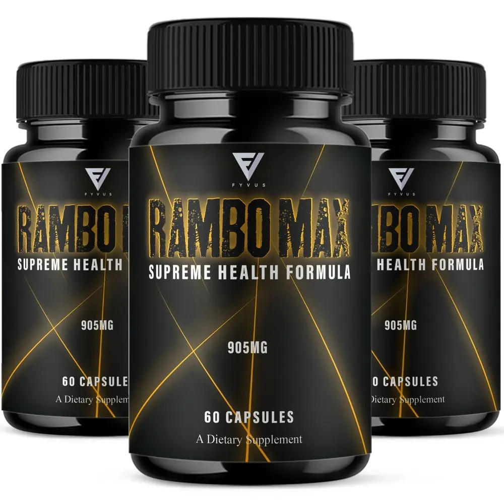 (3 Pack) Rambo Max Premium Performance Supplement, RamboMax Pills (180 Capsules)