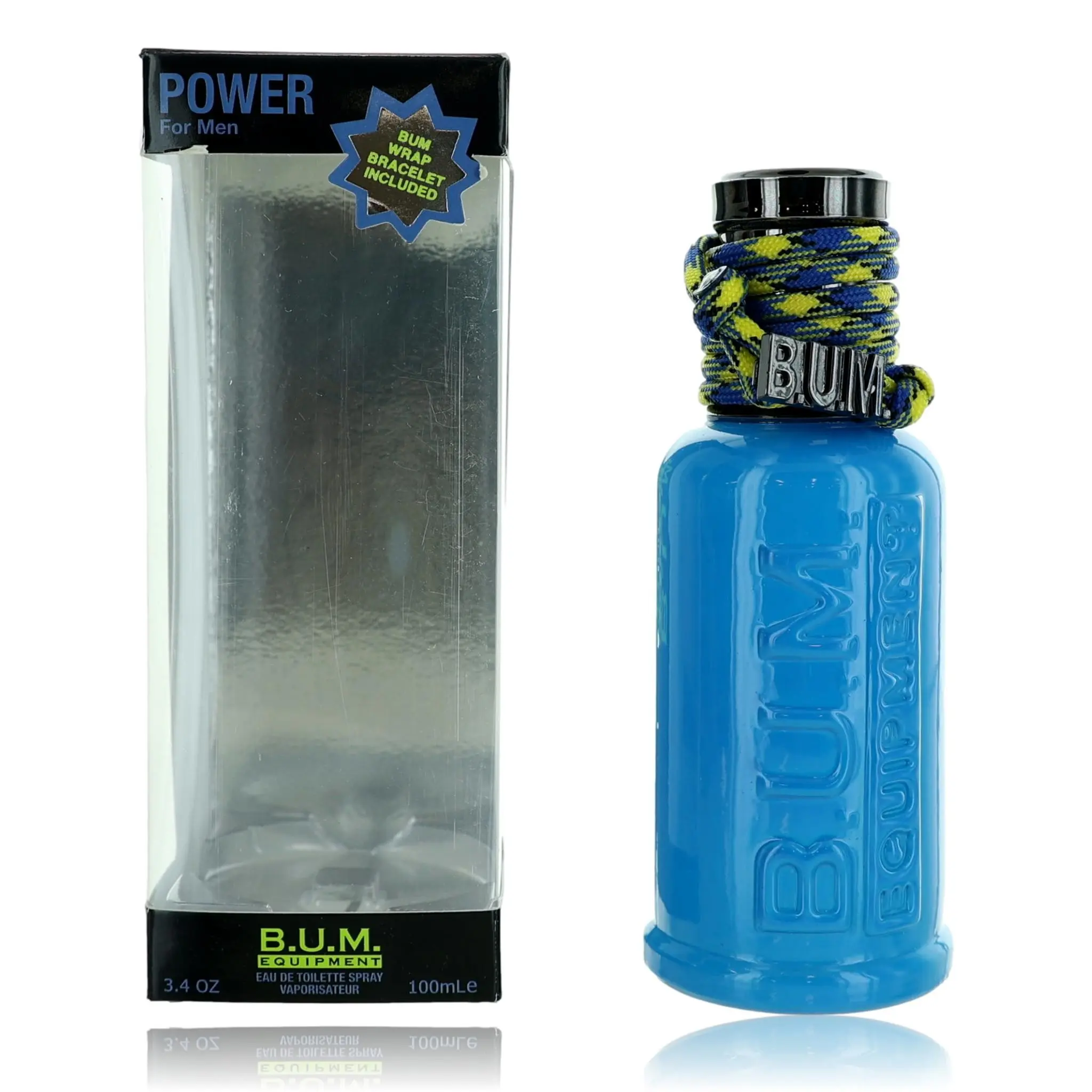 B.U.M. Equipment Power Men's Eau de Toilette Spray - 3.4 oz Signature Scent, Citrus Cologne, Lemon-Based Fragrance, Citrus Cologne Men's Fragrance