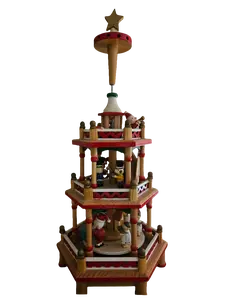 German Christmas Pyramid – 3-Tier Carousel