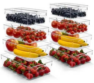 Sorbus 10-Pack Clear Plastic Organizing Bins