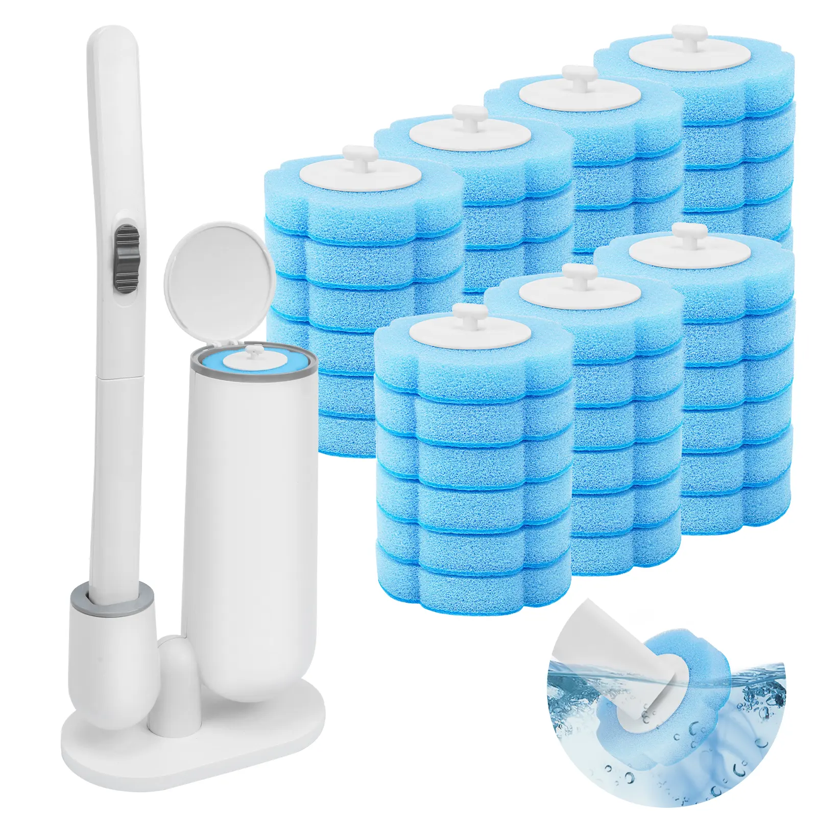 Cleaning Kit: Toilet brush + 42pcs Ocean Refills