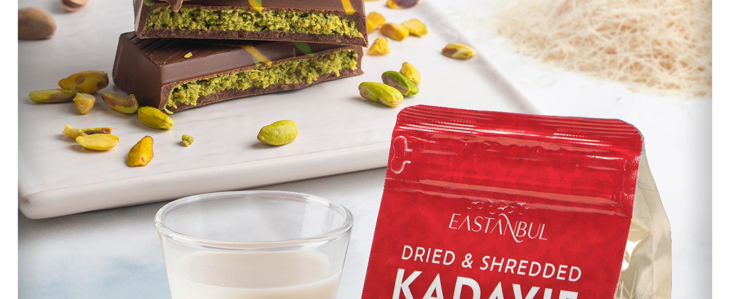 Eastanbul Dried & Chopped Kataifi Shredded Fillo Dough, Kurutulmus Kadayif Pastry Dough, Ingredient for The Viral Dubai Pistachio Chocolate Bar, Shredded Phyllo, Kunafa, Knafeh, Katifi, 170g (6oz)