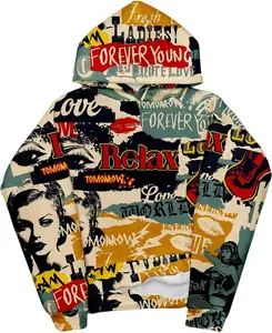 SOLY HUX Men'S Vintage Graphic Hoodies Novelty Print Hooded Sweatshirt Pullovers Streetwear