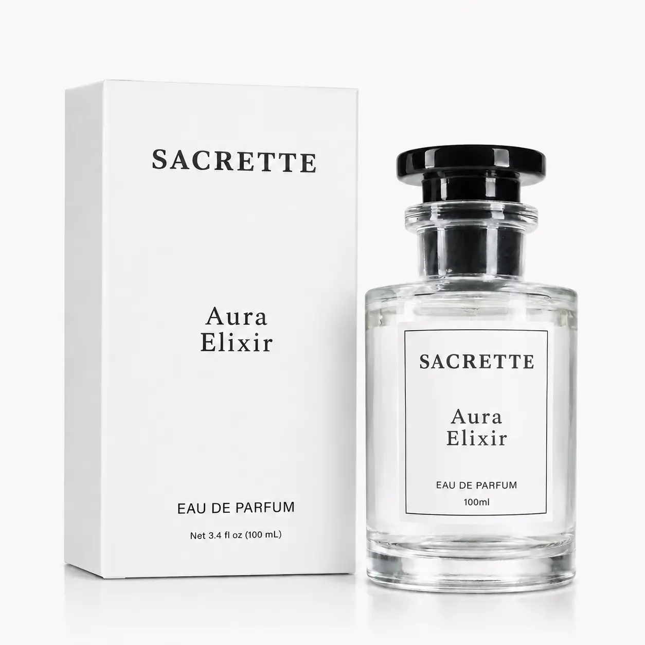 Sacrette Aura Elixir Eau de Parfum for Men – Fresh Lavender Vanilla Long-Lasting Cologne, Niche Fragrance, Compliment-Getter Scent, 100ml (3.4 oz)