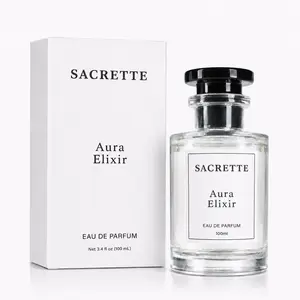 Sacrette Aura Elixir Eau de Parfum for Men – Fresh Lavender Vanilla Long-Lasting Cologne, Niche Fragrance, Compliment-Getter Scent, 100ml (3.4 oz)