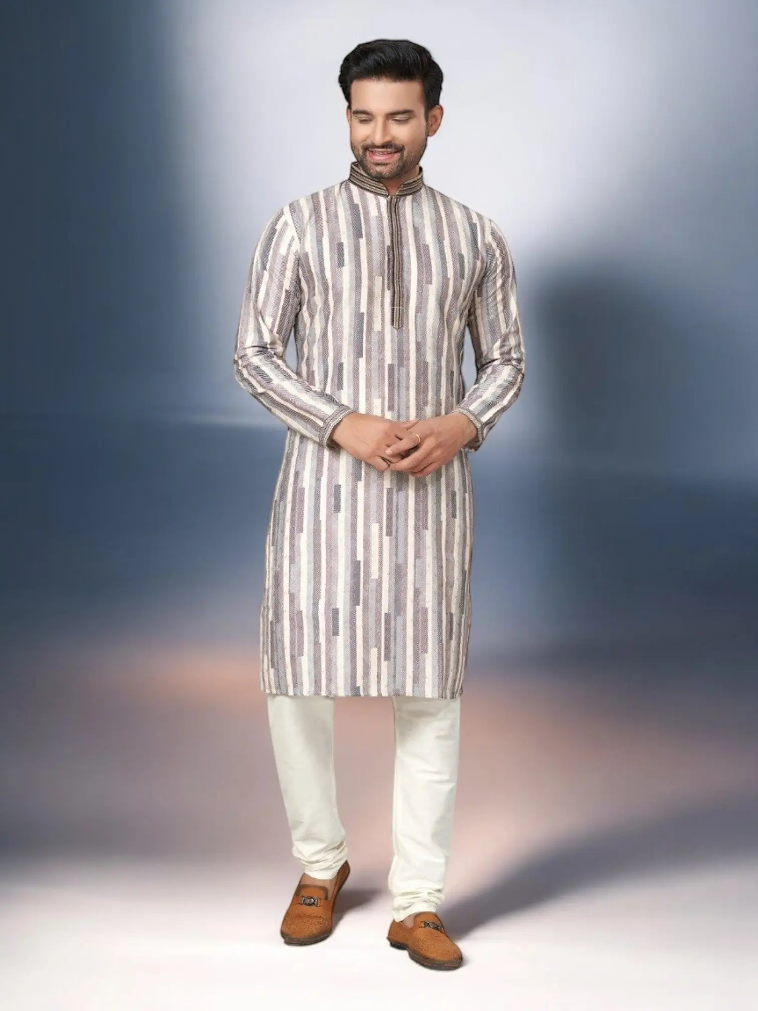 Traditional Men's Kurta Pajama Set– Ethnic Wear for Men-219