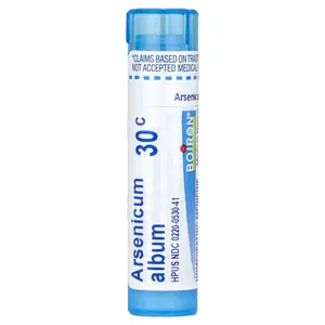 Boiron Arsenicum Album, 30C, Food Poisoning Relief, Approx 80 Pellets