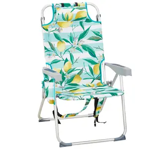 chair outdoor sport camp chair Heightened Oxford Cloth Silver White Aluminum Tube Beach Chair beach chair Travel Accessory outdoor camping furniture